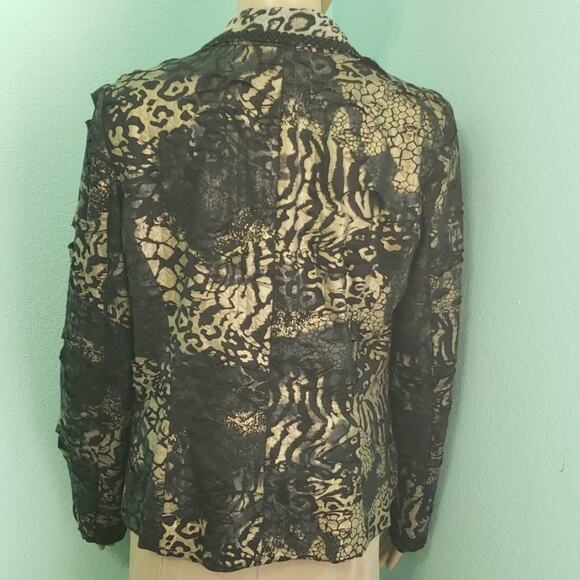 Chico's Animal Print Jacket Size‎ 1 - Picture 7 of 7